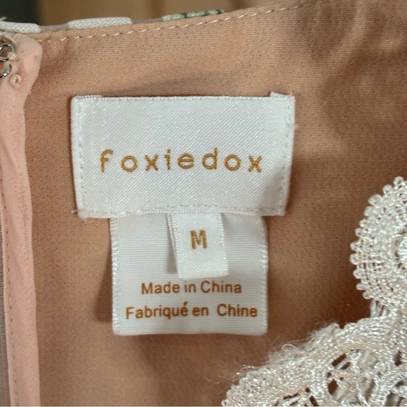 ANTHROPOLOGIE FOXIEDOX Floral Sleeveless Mini Dress Size Medium Cottagecore - Picture 6 of 8